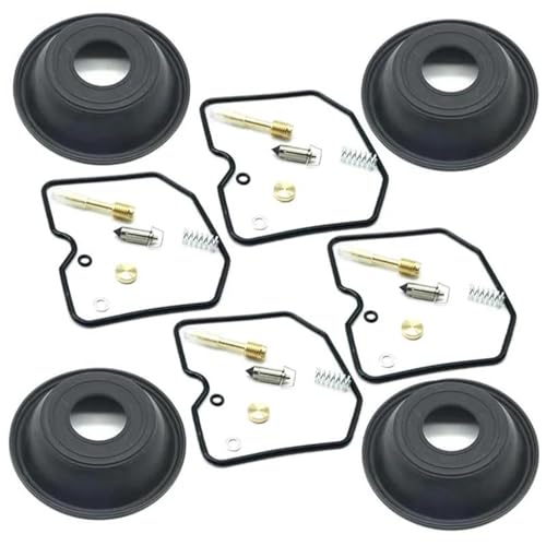 Kit réparation carburateur Kawasaki GPX750 (1987-1990) avec diaphragmes pièces lot de 4