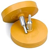 TDDL 2 Piezas Disco de Caucho de Coche, Rueda Borrador de Goma de Vainilla Reutilizable para la Eliminación Profesional de Residuos de Película y Adhesivo en el Vehículo, Coche o Motocicleta