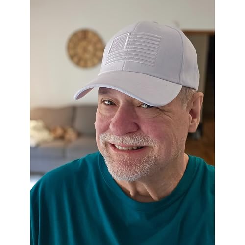 Image of USA Flag Hat American Flag Embroidered Patriotism On Display Comfortable Adjustable One Size Fits Most
