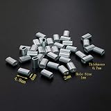 Aluminum Cable Crimp Sleeve Cable Ferrule Stop for Snare Wire Rope Clip Swage Trap Barrel Fitting (H