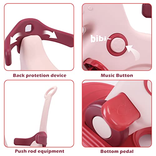 image for LLparty 4 in 1 Rocking Horse for Toddlers 1-3 Years Old, Baby Rocking 