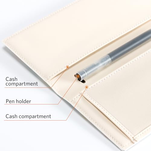 Image of CoBak Checkbook Cover for Women & Men - PU Leather Case with RFID Blocking | Classic Design Check Book Holder for Personal and Business