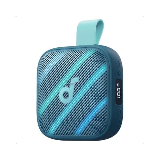 soundcore Boom Go 3i by Anker, tragbarer Lautsprecher mit 15W Sound, 24h Spielzeit, BassUp 2.0, Ladefunktion, Bluetooth 6.0, RGB Lichtshow, IP68 wasserfester Lautsprecher zum Wandern/Campen (Blau)