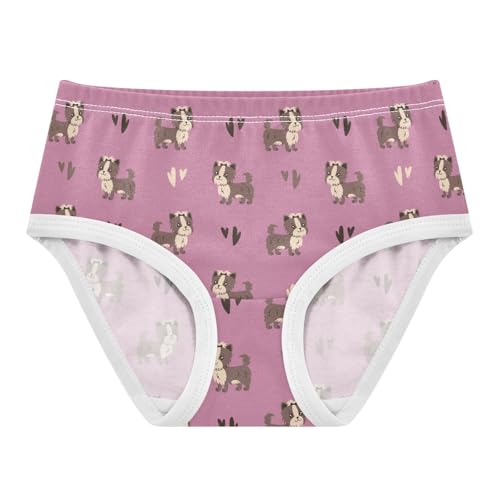 Girls' Underwear Dog Heart Cotton Stretch Comfort Toddler Panties