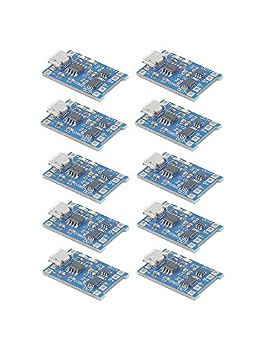 Image of 10Pcs TP4056 Battery Charging Module (18650) With Battery Over Charge /Discharge Protection.