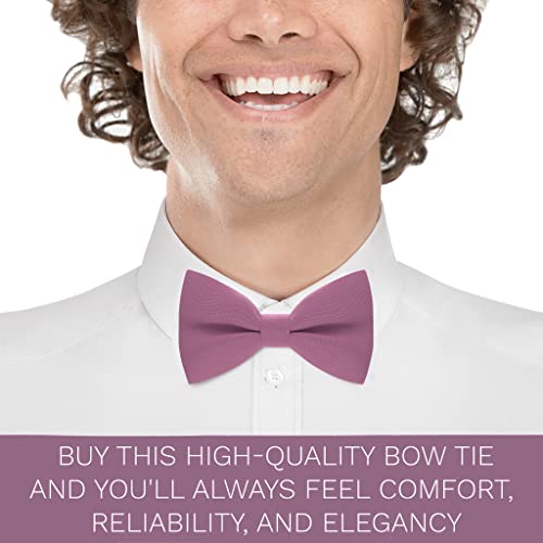Image of Bow Tie House Mens Bowties Pre-tied Shape Clip on Bowtie Solid Men Formal Wear for kids, baby boys, toddler any age bow ties
