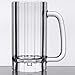 G.E.T. 00086-1-SAN-CL Shatter-Resistant Plastic Beer Mug / Stein, 16 Ounce, BPA Free (Set of 4)