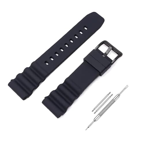 LineOn 22mm Silicone Soft Watch Strap Compatible With CASIO DURO MDV106, MDV-10 with Tool and Pins 1 41LF4CUdX7L. SL500