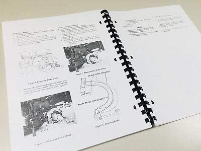 Diagrams illustrating brake removal and adjustment procedures