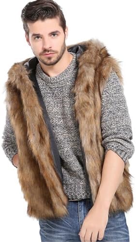 DURAS フード付き毛皮ベスト DURAS フード付き毛皮ベスト