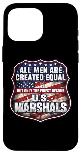 Men Were Created Equal Only The Finest Become USA Marshals �X�}�z�P�[�X iPhone 16 Pro Max �p