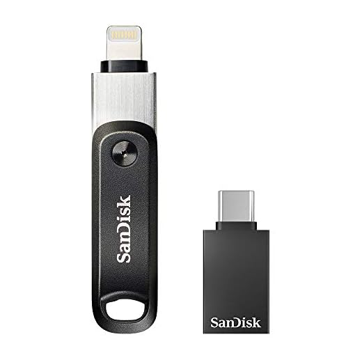 SanDisk 256 GB iXpand USB-flashenhet Gå till din iPhone och iPad med typ C-adapter