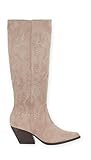 Bottes Santiags Femme – Bottines Western à Talon – Bout Pointu, Style Cowboy Chic – Bottes Tendance pour Automne Hiver (Taupe, 40, Système Taille Chaussures EU, Adulte, Numérique, Moyen, 40)