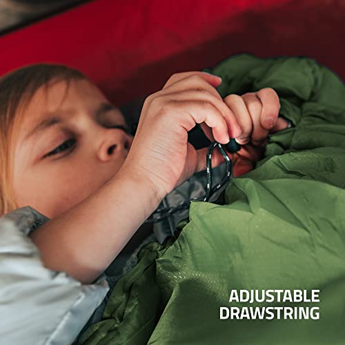 Sleeping Bags For Adults Cold Weather & Warm - Lightweight Compact Camping Sleeping Bag For Kids 10-12, Men, Girls & Boys Hiking & Backpacking - Camping Accessories Summer Winter Sleep Gear Essentials #TOP6