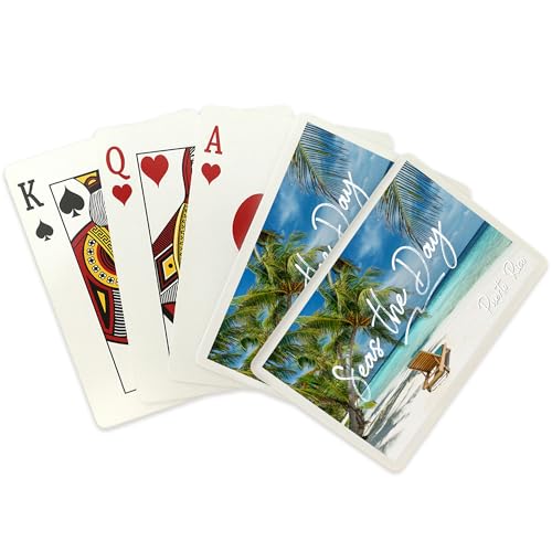Baraja de 52 cartas de poker Lantern Press Puerto Rico miniatura 2