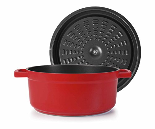 Lacor 25920- Casseruola rossa alluminio pressofuso...