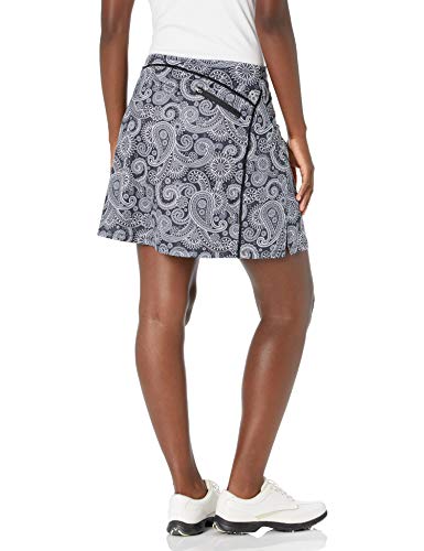 Slimour Women Print Golf Skirt Travel Skirts With Pockets Swim Skirt High Waist With Shorts Paisley M #TOP1