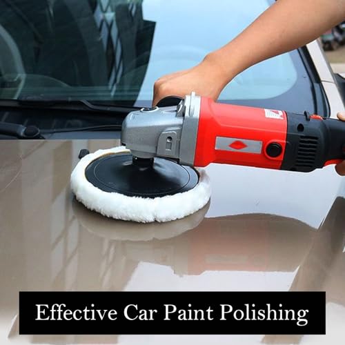 6 Pcs Polierpads 125mm Polieraufsatz Winkelschleifer Polierscheibe 125mm mit Klett Polierpads Kompatibel mit Bosch Winkelschleifer Polieraufsatz für Auto, Holz, Scheinwerfer & Bodenpflege