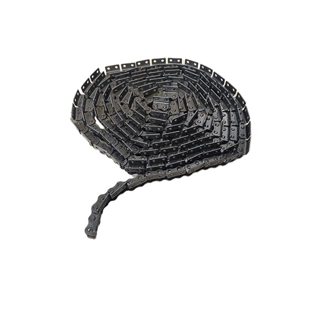 Rollenkette 12B-1 mit WSA2 Anschluss Mitnehmerkette Marka Ozdowski 3/4 Zoll Simplex Kette, breite Winkellaschen beidseitig, robuste Präzisionskette
