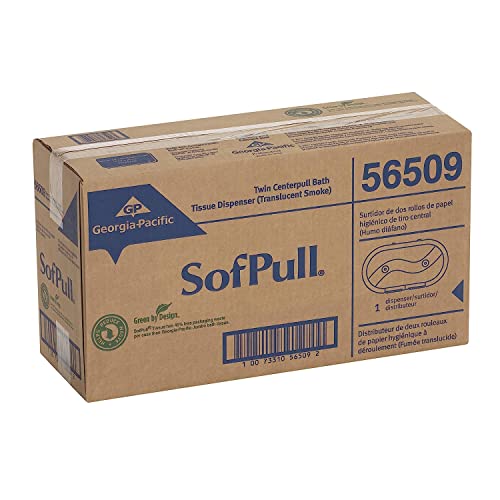 Boîtes de mouchoirs Centerpull Georgia-pacific Sofpull Twin haute capacité, coloris smoke