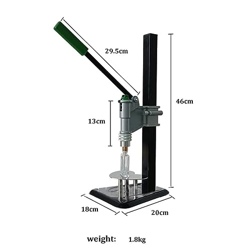 Machine de capsulage de bouteilles à hauteur réglable en inox