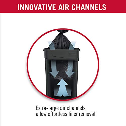 Suncast Commercial TCN2030 Narrow Trash Can Without Handles, 30.00" Height x 11.08" Width, 23 gal Capacity, Gray - Thumbnail 6