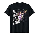 Softball Outfielder No Fly Ball Zone Best Defensive Player T-Shirt