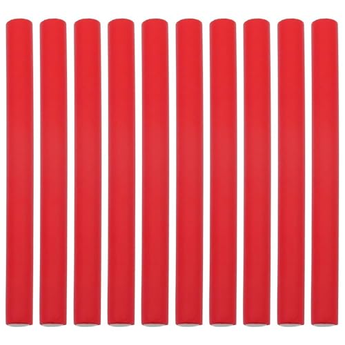 10pcs ZONADA Flexible Curling Rods 24cm Foam Bendy Hair Rollers 18mm Heatless Curling Sticks for Salon DIY Styling