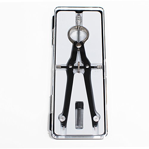 Practical Math Geometry Tool Set Metal Mechanical Pencil Compass For Students Architect Metal Drawing Compass Geometry Tools (Trumpet)