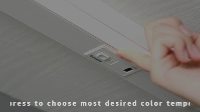Image of Ensenior 24 Inch Hand Wave Motion Sensor LED Under Cabinet Lighting with Hardwired or Plug-in Installation, Dimmable Under Counter Lights with 2.4G Wireless Control for Kitchen, 5CCT, 120V, 14W 930LM