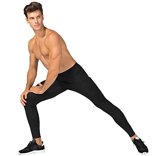 Wragcfm Compression Pants Mens Leggings,Compression Tights For Men Workout Athletic Running Sports Gym Basketball Leggings Yoga Pants Quick Dry Dark Green,M #TOP3
