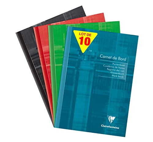 Cahiers de bord Clairefontaine en papier registre vert 110 g d'exception