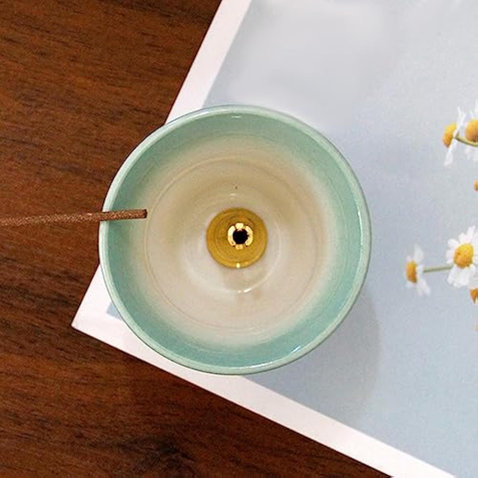 Portable Ash Catcher Holder for Tabletop, Green