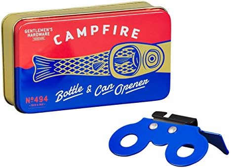 Gentlemen's Hardware Durable Stainless Steel Camping Travel Bottle and Can Opener, Blue image 5