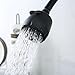 Faucet Sprayer Attachment – 2 Spray Modes (Full Stream/Mist), Tool-Free Installation, Clog-Resistant Nozzles for Kitchen/Bath(Black)