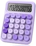 Mr. Pen- Mechanical Switch Calculator, 12 Digits, Large LCD Display, Purple Calculator Big Buttons