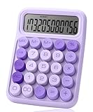 Mr. Pen- Mechanical Switch Calculator, 12 Digits, Large LCD Display, Purple Calculator Big Buttons