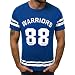 Produktbild REALIKE Herren Kurzarmshirt Tops Casual Basic O-Ausschnitt Buchstabenmuster T-Shirt Mode Loose Fit Oberteil Summer Sport Bequem Atmungsaktiv Leicht Viele Farben Blusen
