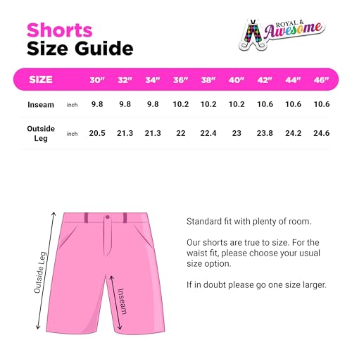 Royal & Awesome RSST3632 Stewart Tartan Golf Shorts Men, Plaid Shorts Men thumb #5