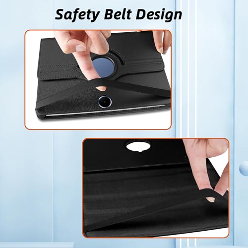 Image of TGK 360 Rotatable Smart Flip Cover for OnePlus Pad Lite 11 inch Tablet Case, Oppo Pad SE 11 inch (Black)