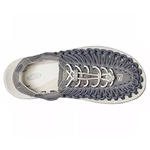 Keen Women's Uneek Classic Two Cord Sandals, Steel Grey/Birch/Canvas, 5 #TOP2