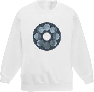 Azeeda 'Moon Cycle' Kid's Sweatshirt/Jumper (7-8 Years) (KW00068613)