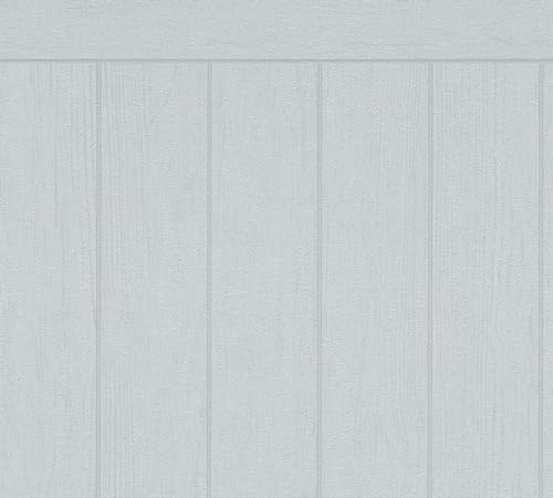 AS Creation Dado Wall Panel Vinyl Wallpaper - Textured Wooden Slat Wallpaper - Modern Wallpaper for Living Room and Bedroom - Decorative Luxury Wallpaper - Natural