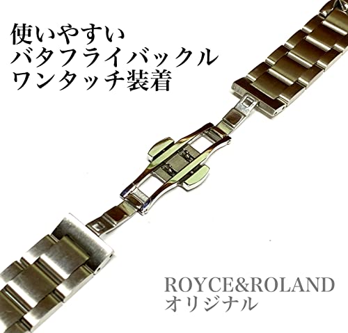 Royce&Roland Apple Watch 高級チェーンバンド バタフライバックル
