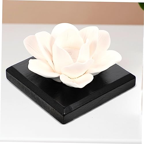 GANAZONO difusores aromáticos pasivos cerámicos flor blancos 2 uds miniatura 4