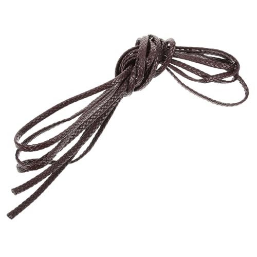 ERINGOGO Leather Braided Cord for Jewelry Making Pu Knitting Rope DIY Craft Kit 8-ply 5m Versatile for Bracelets