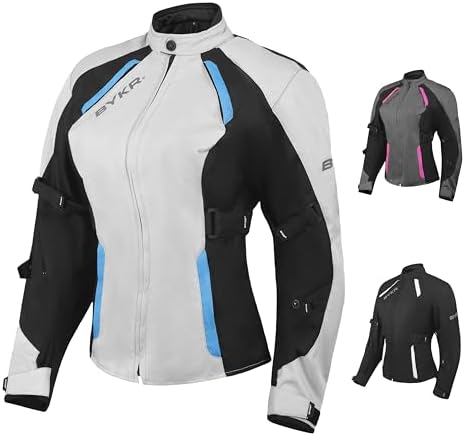 BYKR Womens Motorcycle Jacket For Women Ladies Motorsports Enduro...