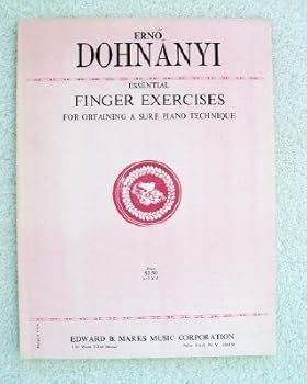 Paperback Essential Finger Exercises for Obtaining a Sure Piano Technique Book