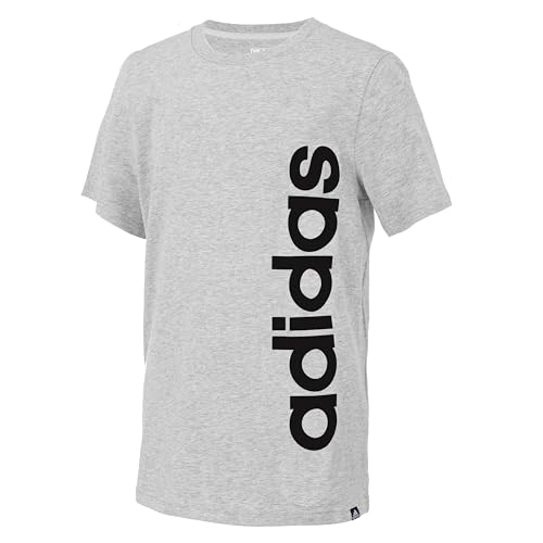 adidas Boys' Short Sleeve Cotton Jersey Logo T-Shirt Tee - Main Image