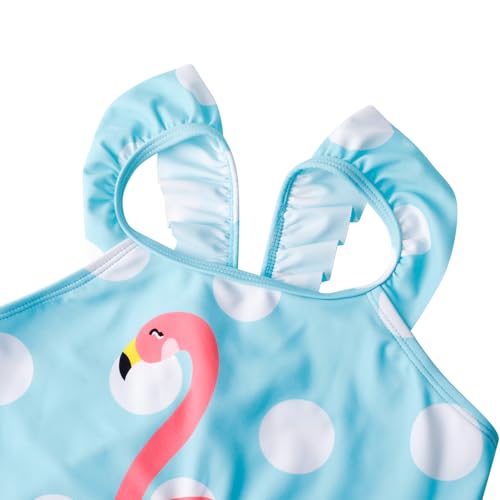Image of LIZENS Girls Swimsuit One Piece Beach Bathing Suit for Girls Toddler Swimwear Flamingo